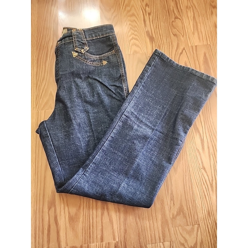 High Rise Rockies Jeans, Mom Jeans‎ Fit, 12R Bootcut Western NFR Bareback 90s